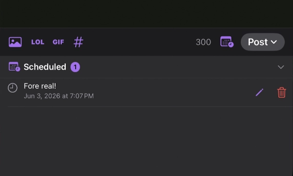 Drafts manager feature