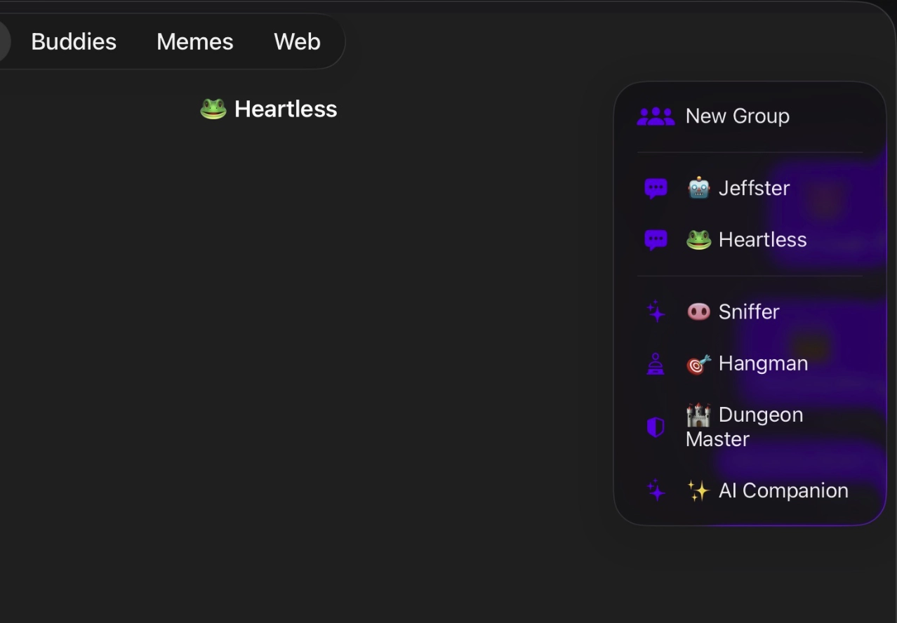 Group chats feature