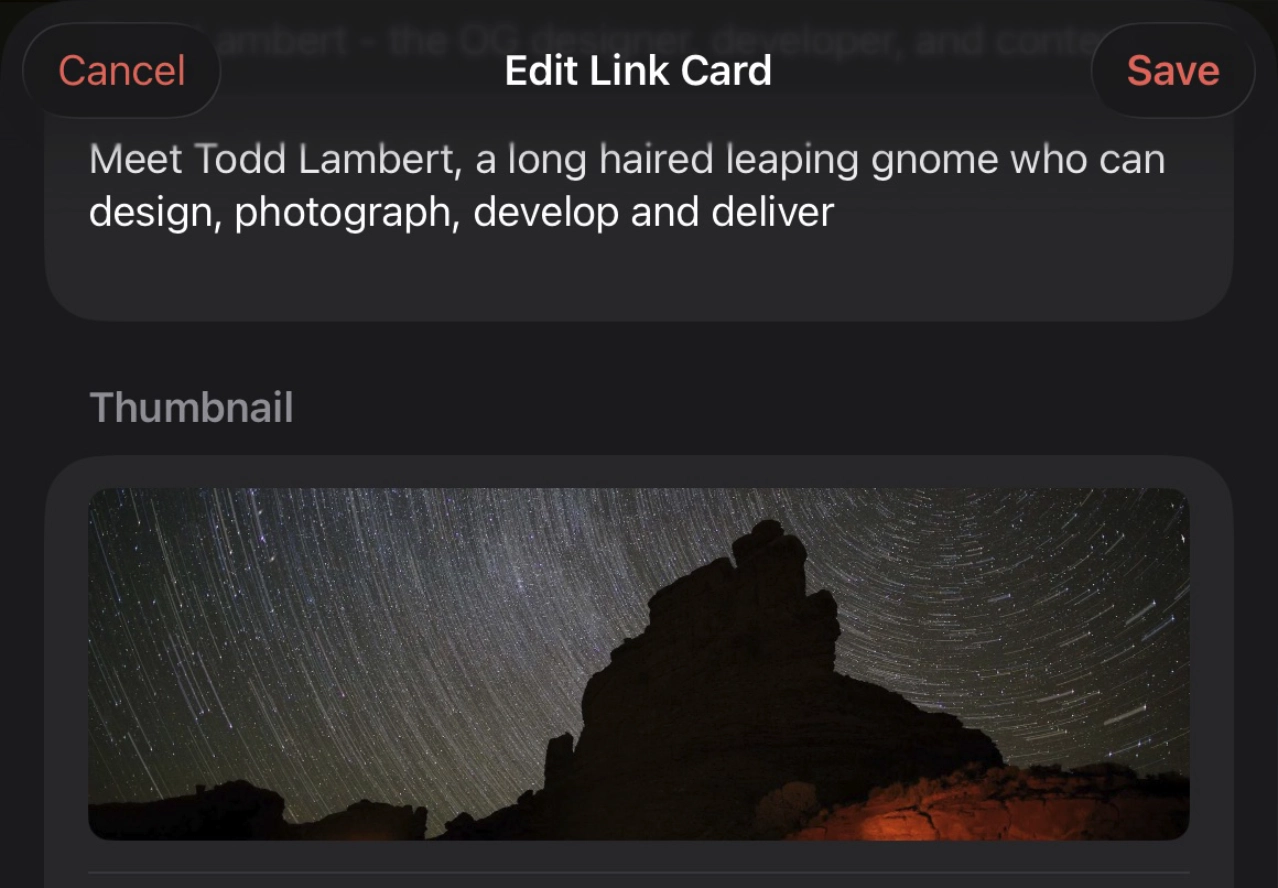 Link preview customization feature