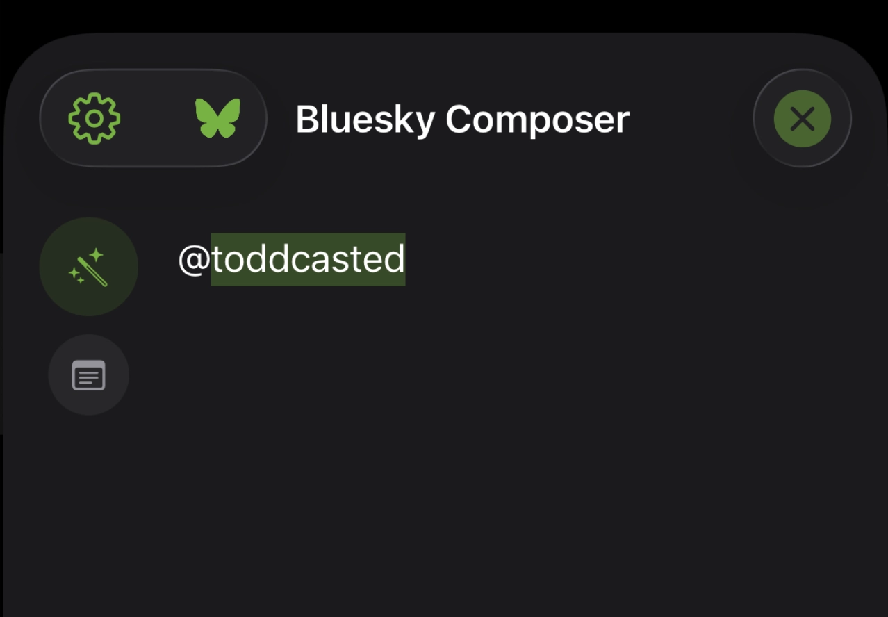 Mention suggestions feature
