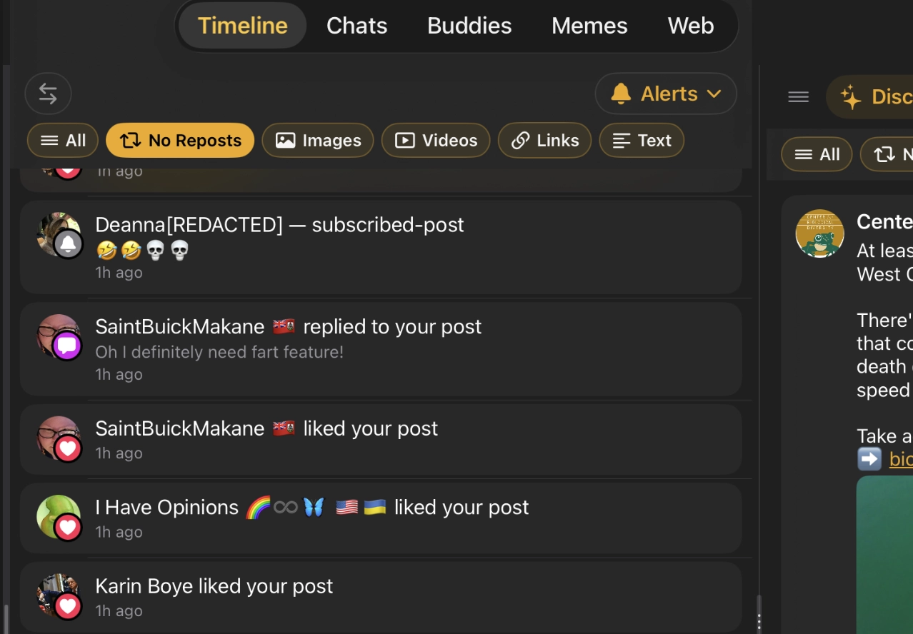 Notifications feature