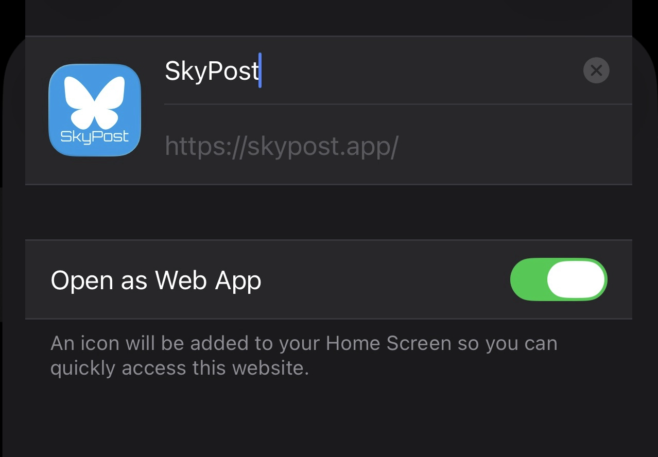 PWA install anywhere feature